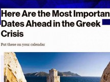 BLOOMBERG!!! ΑΥΤΕΣ ΕΙΝΑΙ ΟΙ ΗΜΕΡΟΜΗΝΙΕΣ ''ΦΩΤΙΑ'' ΓΙΑ ΤΗΝ ΕΛΛΑΔΑ ΜΕ ΠΡΩΤΗ ΤΗΝ 30 ΜΑΡΤΙΟΥ!!!